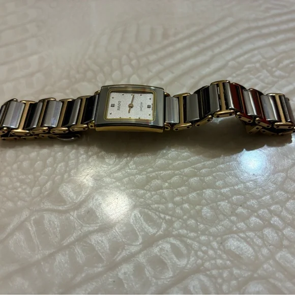 Rado Gold and Black Square Dial Watch - Picture 10 of 10